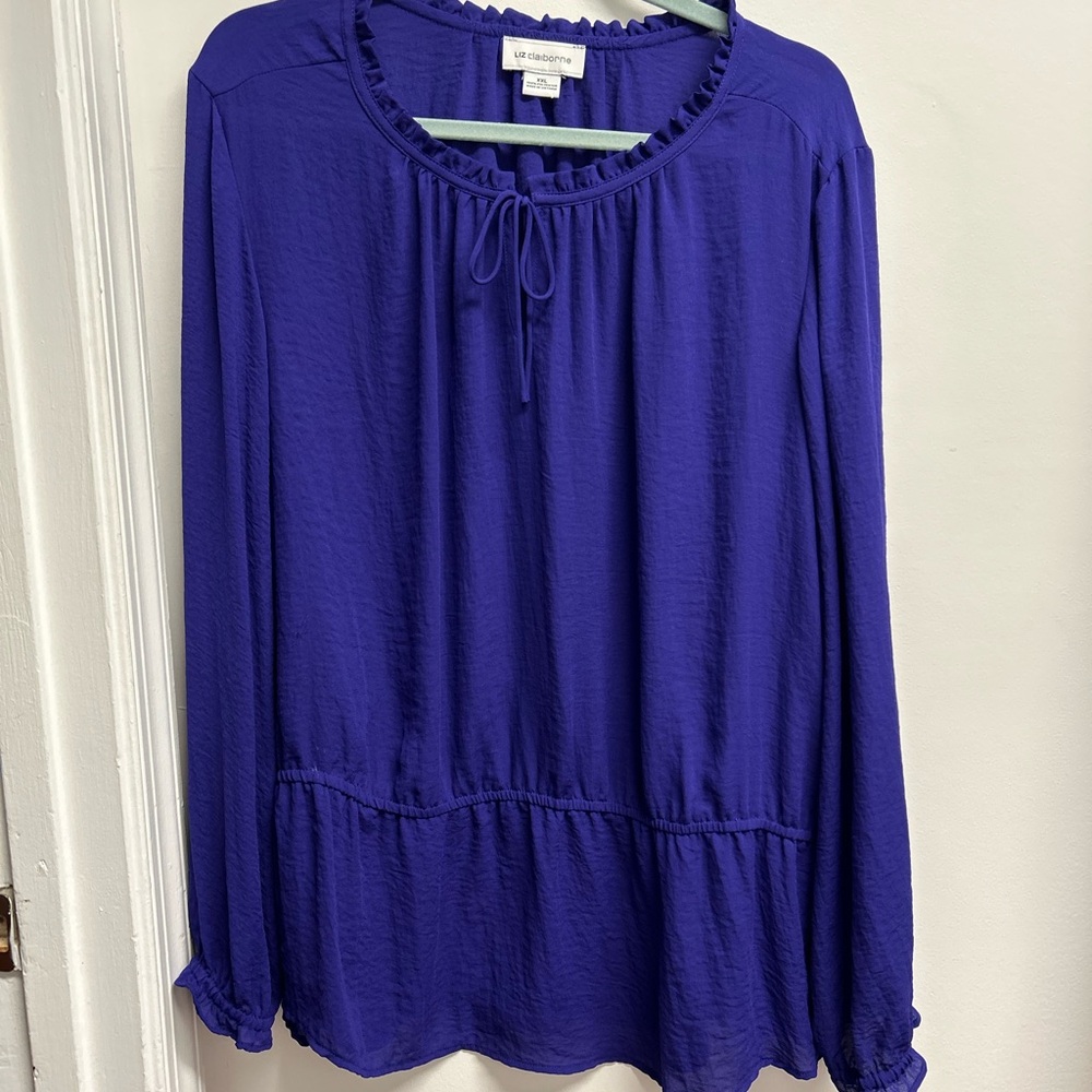 Liz Claiborne Vibrant Blue Women's Blouse